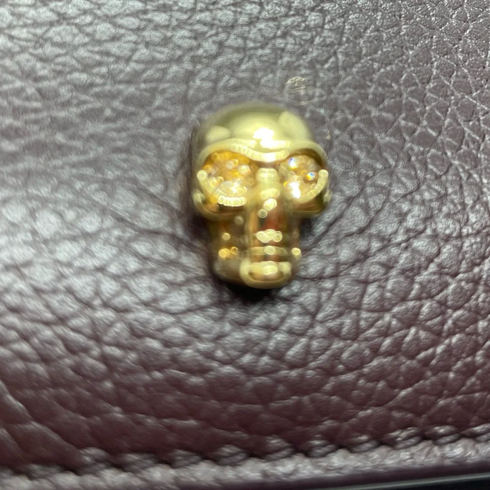 ๐ค๐๐ Mens Brown Alexander McQueen Skull Wallet - Picture 2 of 7